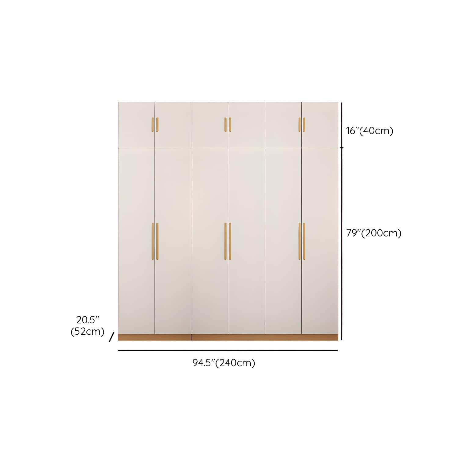 Contemporary Style Wardrobe Wooden Bedroom Closet with Hinged Door - image 32