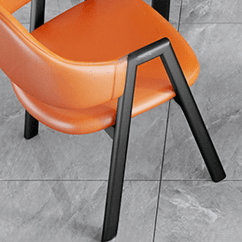 Dining Table Set with Rounded Shape and Padded Chair Back, Featuring Armrest and White Separable Table Top - image 18