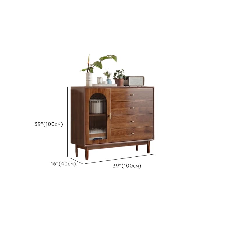 Mid-Century Modern Standalone Accent Cabinet for Parlor with Hydrophobic Feature - image 9