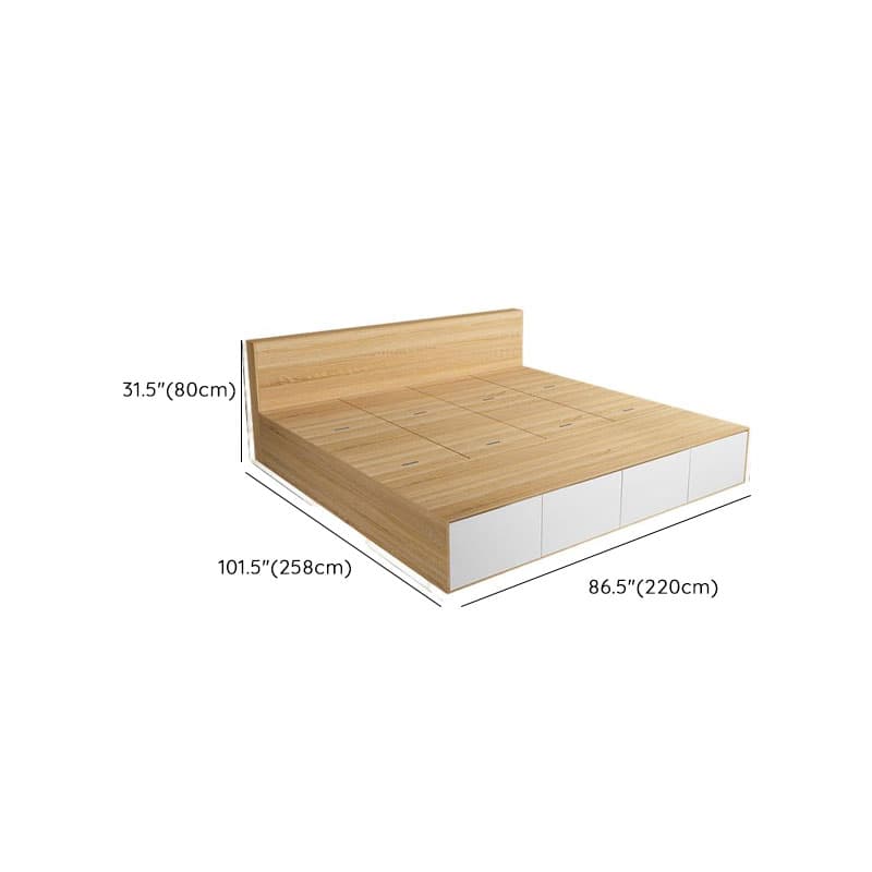 Natural Color Solid Color Storage Included with Storage Drawer for Bedroom - image 11