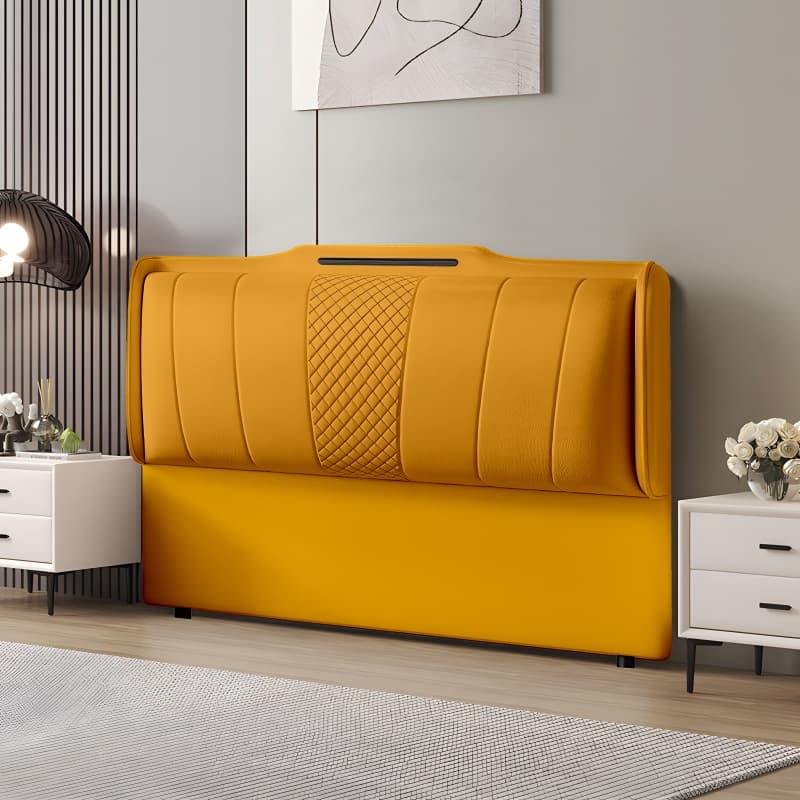 Simplistic Wingback Headboard with Camelback Shape for Queen Bed, Standard Height, Sponge Upholstery, No Distressing, Lumber Frame - image 9