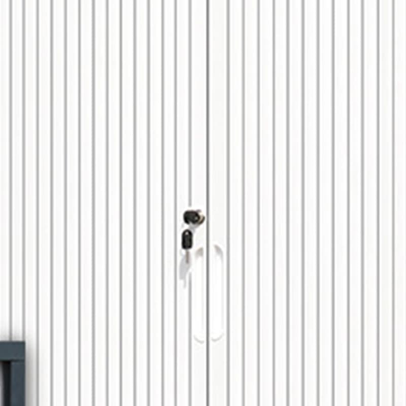 Steel Detached Rainproof Lockable Accent Cabinet with Sliding Door - image 9
