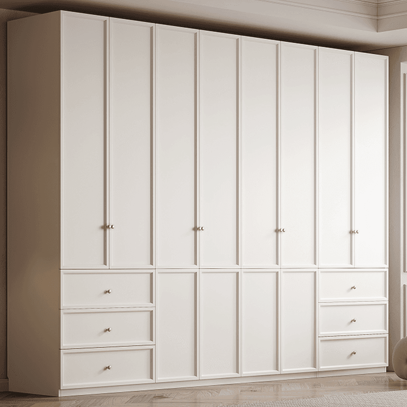 Casual Wooden Independent Armoire Cabinet with 3-Drawer, Interior Shelves, and Hanging Rod - image 3