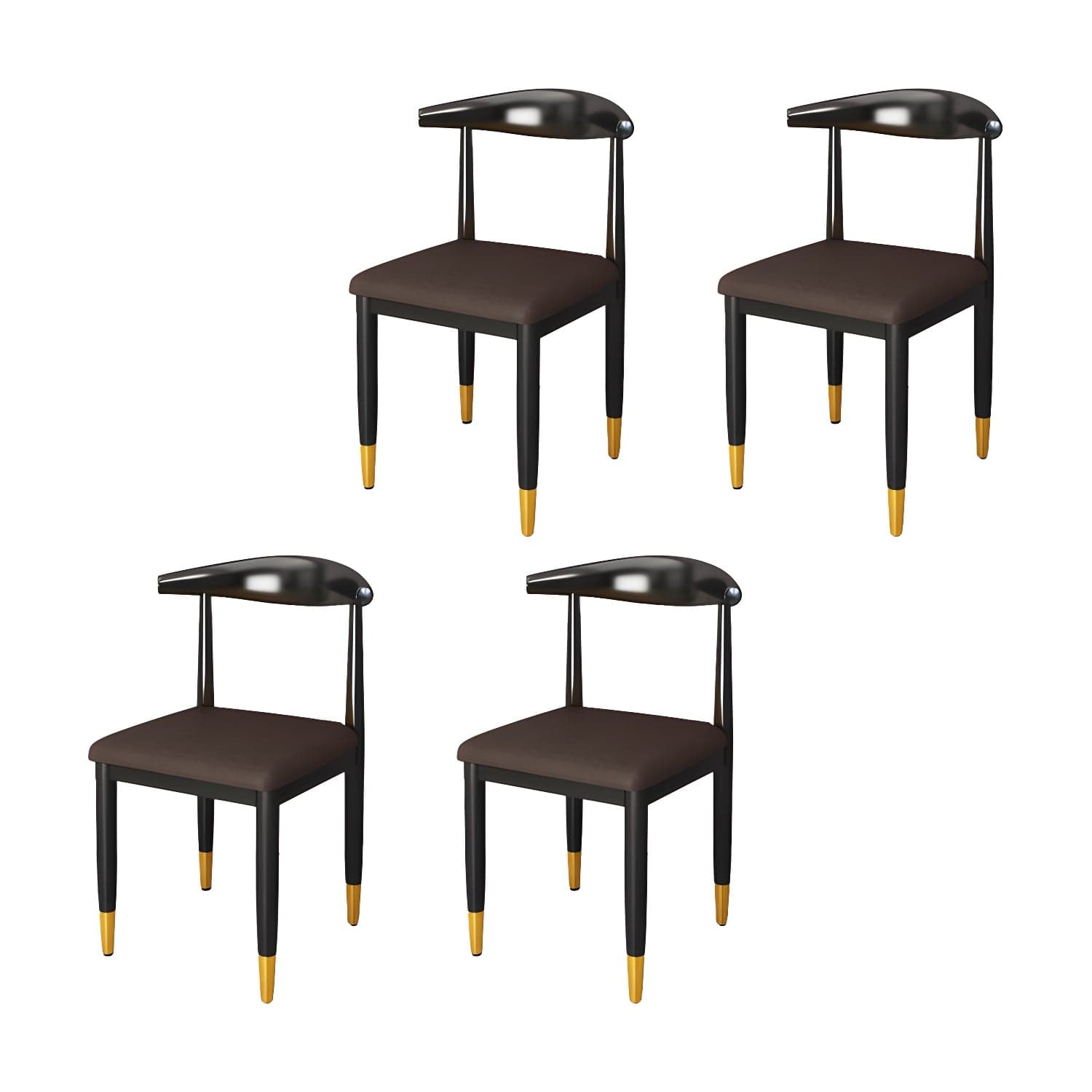 Indoor Open Back Dining Chair Industrial Upholstered Armless Chair - image 5