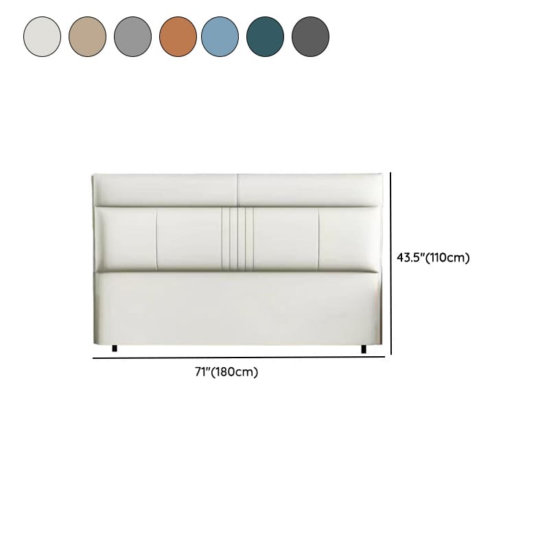 Trendy Panel Headboard in Natural Wood with No Distressing, Rectangle Shape for Queen/Full Bed, Featuring Sponge Upholstery and Standard Height - image 14