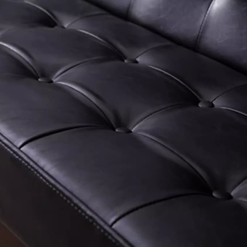 Modern Wood Frame Tufted Back Sofa with Cotton Seat Sleek and Stylish Seating - image 16