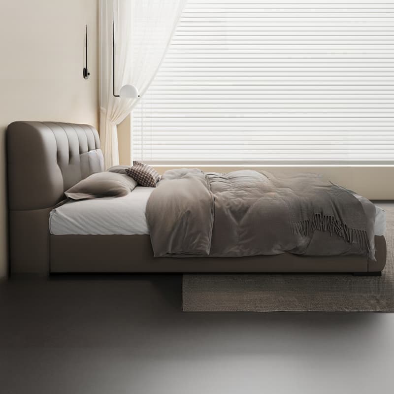 Grey Solid Color Storage Included/Panel Bed for Bedroom - image 5