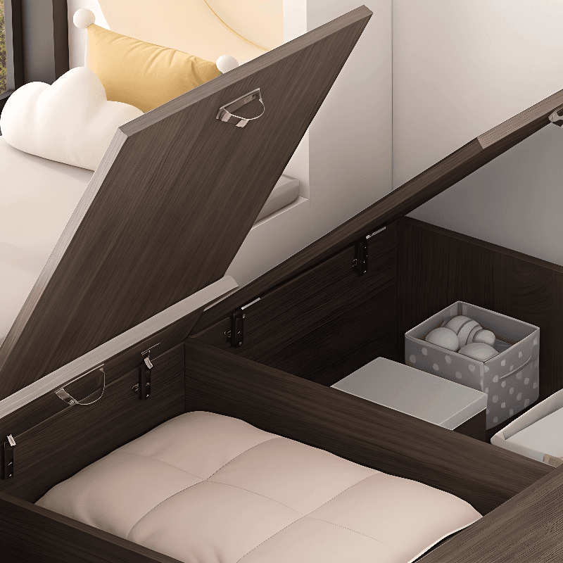 Solid Color Storage Included with 3 Storage Boxes for Bedroom - image 6