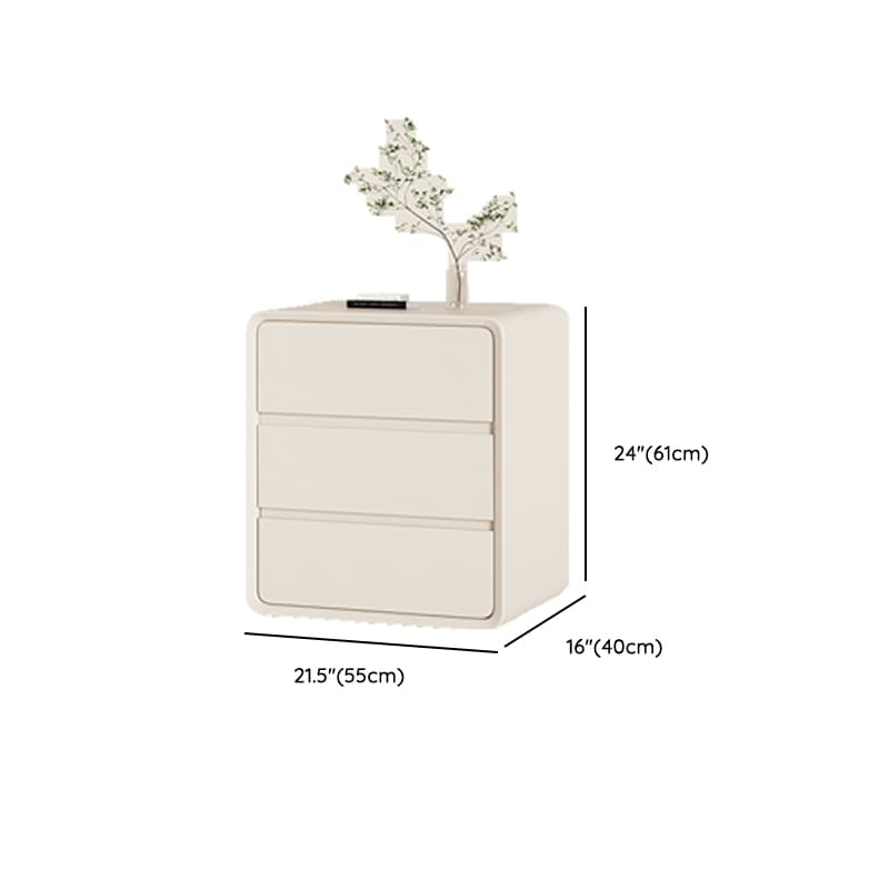 Ivory Contemporary Faux Leather Dresser with 3/4/5 Tiers - image 9