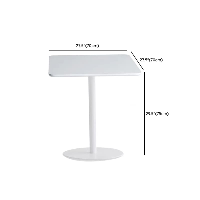 Circular-shaped/Square Standard Height Dining Table for 2 People with Fixed Table Top in a Minimalist Style - image 17