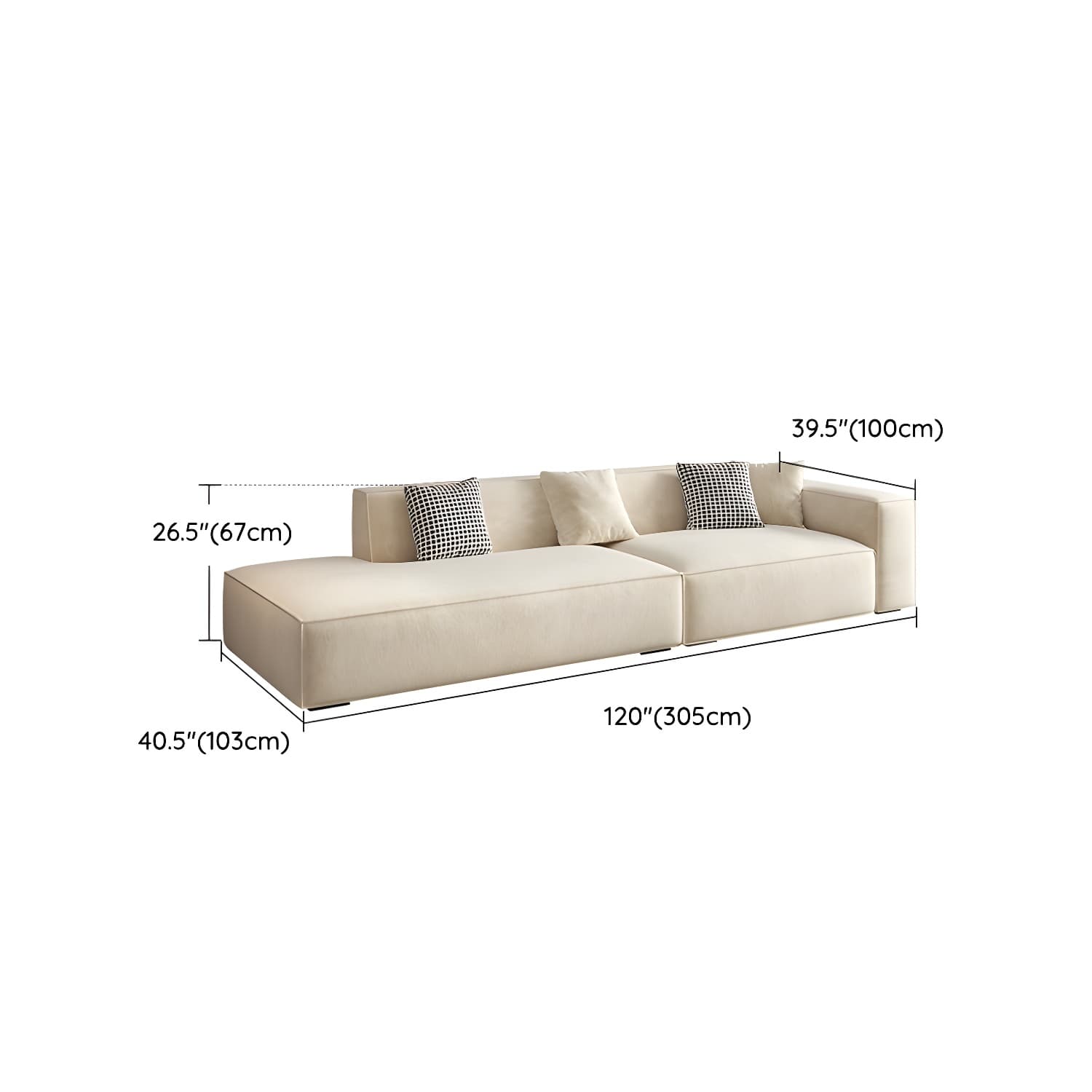 Elegant Sectional with Synthetic Upholstery in Moderate-Gray Tone and Built-in Charging Ports - image 17
