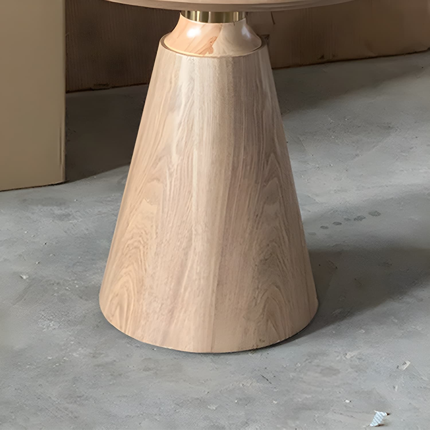 Scandinavian Pedestal Coffee Table Set Round Wooden Coffee Table for Living Room - image 8