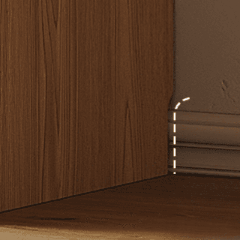 White Minimalist Manufactured Wood Wardrobe Closet with Soft Close Drawer, Soft Close Door, Interior Shelves, and Clothing Rod - image 4