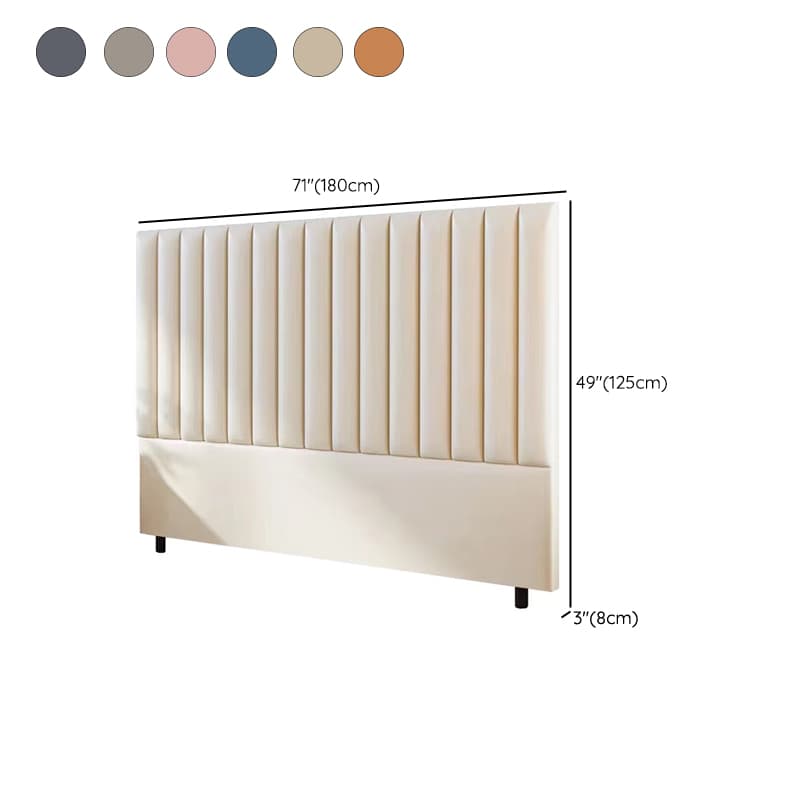 Modern Upholstered Pine Headboard with Leather Upholstery and Wood Legs - image 19
