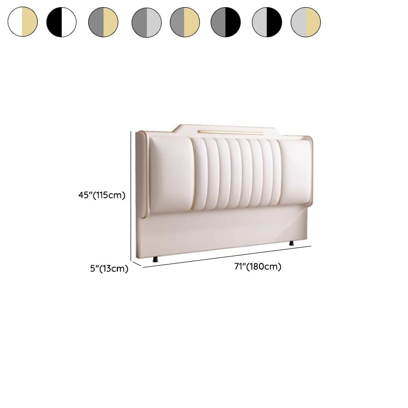 Modish Timber Framed Sponge Filling King(76"W x 80"L)/Queen(60"W x 80"L)/Full(54"W x 75"L) Standard（36-55“） Stepped No Distressing Wingback Headboard - image 16