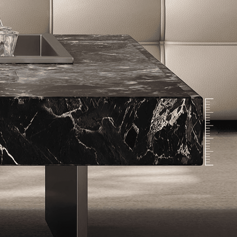 Dual Footing Geometric Figure/Square Accent Table for Home - image 9