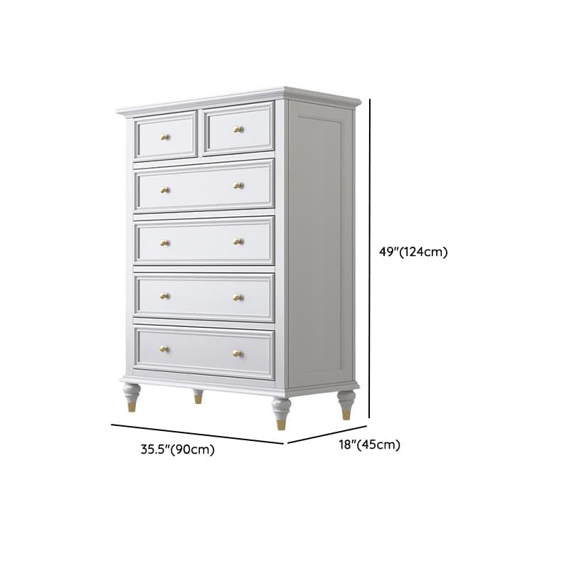 White Simplistic Solid+Composite Wood Double Dresser/Lingerie Chest with 9/8/4 Drawers Horizontal/Vertical - image 8