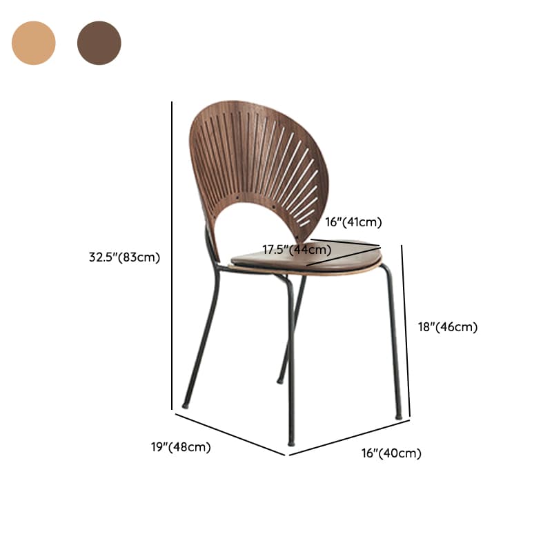Dining Room Sturdy Side Chair with Outlined Frame and Foot Pads - image 35