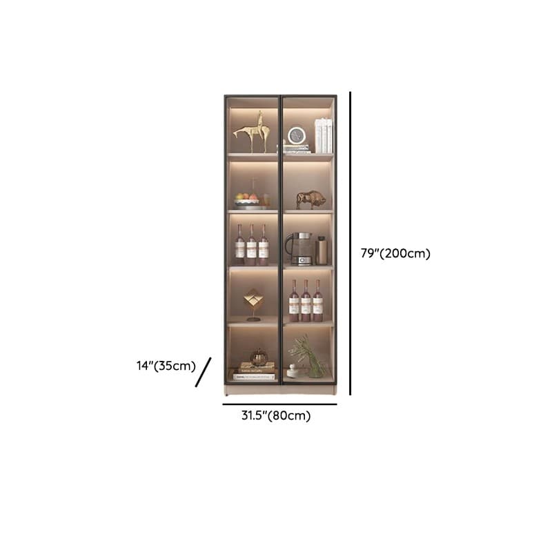 Wide/Standard/Narrow Modern Timber 3 Drawers 2 Shelves/3 Shelves/1 Shelf Glass Doors Pantry Hutch Sideboard - image 19