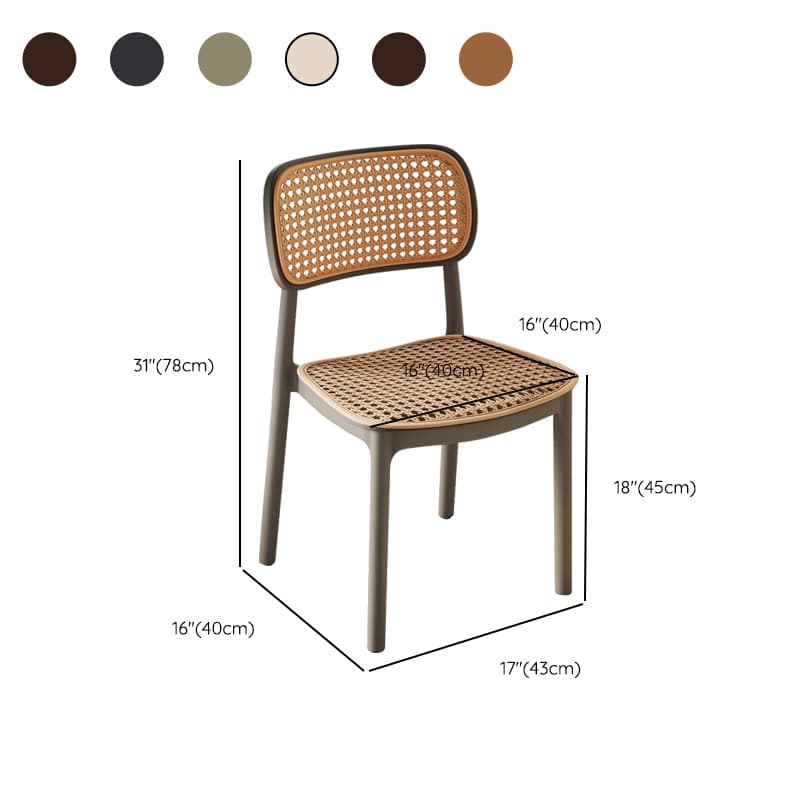 Contemporary Side Chair with Uncovered Back, Cocoa/Sage/Wood Grain Synthetic Legs - image 14