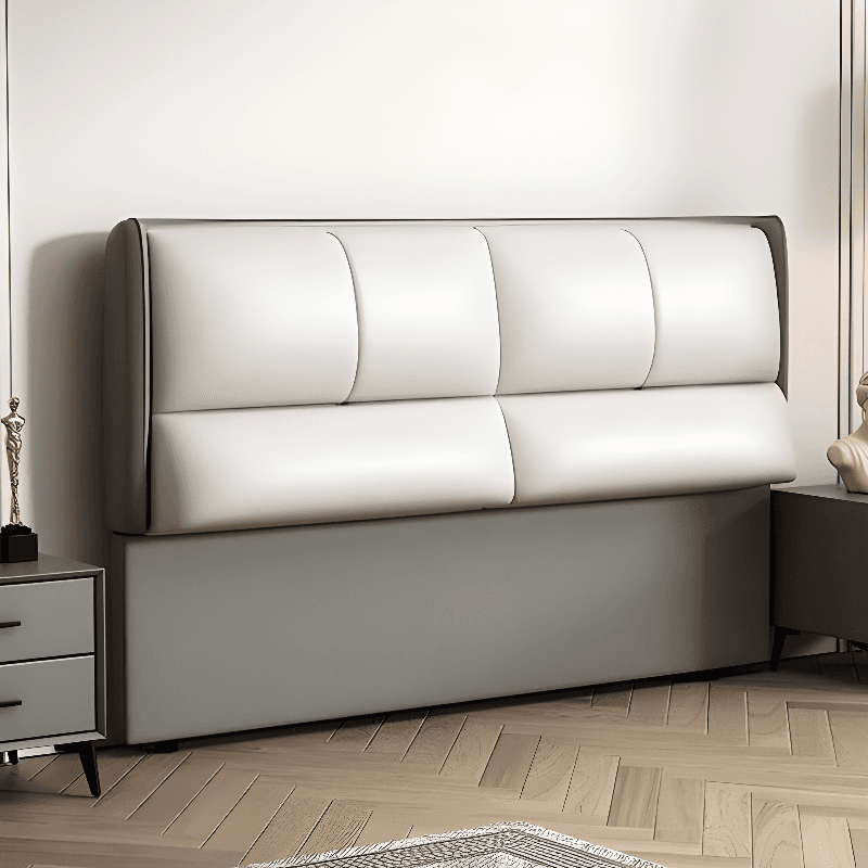 Modish Style Panel Headboard in Pine Wood with No Distressing, Rectangle Shape for King/Twin XL/Queen Bed, Featuring Sponge Upholstery Fill and Standard Height - image 5