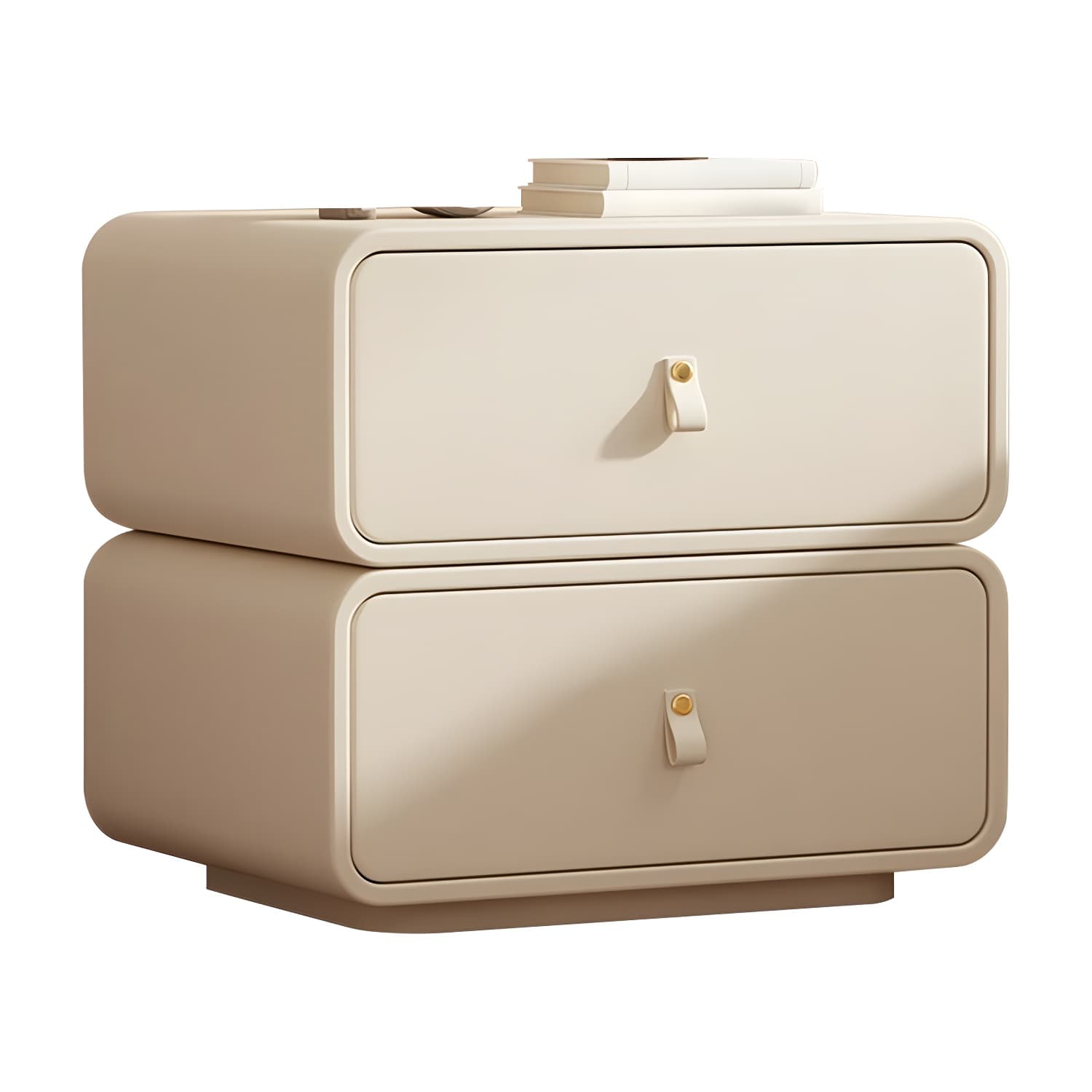 Modern Wood Drawer Storage Nightstand with 2 Drawers - Small Size - image 14