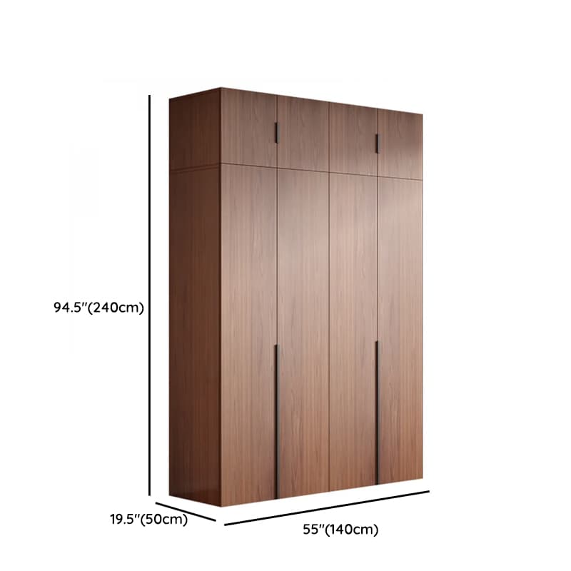 Sepia Minimalist Lumber Independent Cabinet Armoire with Soft Close Door, Interior Shelves, and Hanging Rod - image 17
