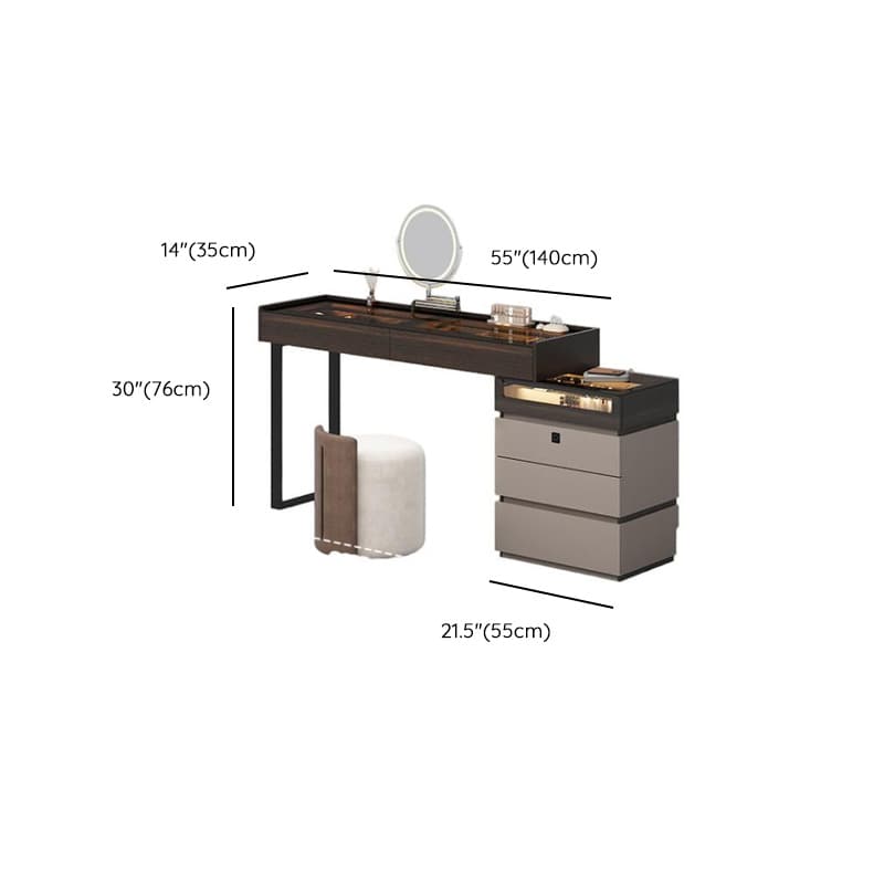 Multi-Purpose Vanity Set with Lighting, Scalable Telescopic Feature, Push-Pull, 2-in-1 Functionality, Adjustable Touch and Brightness - image 12