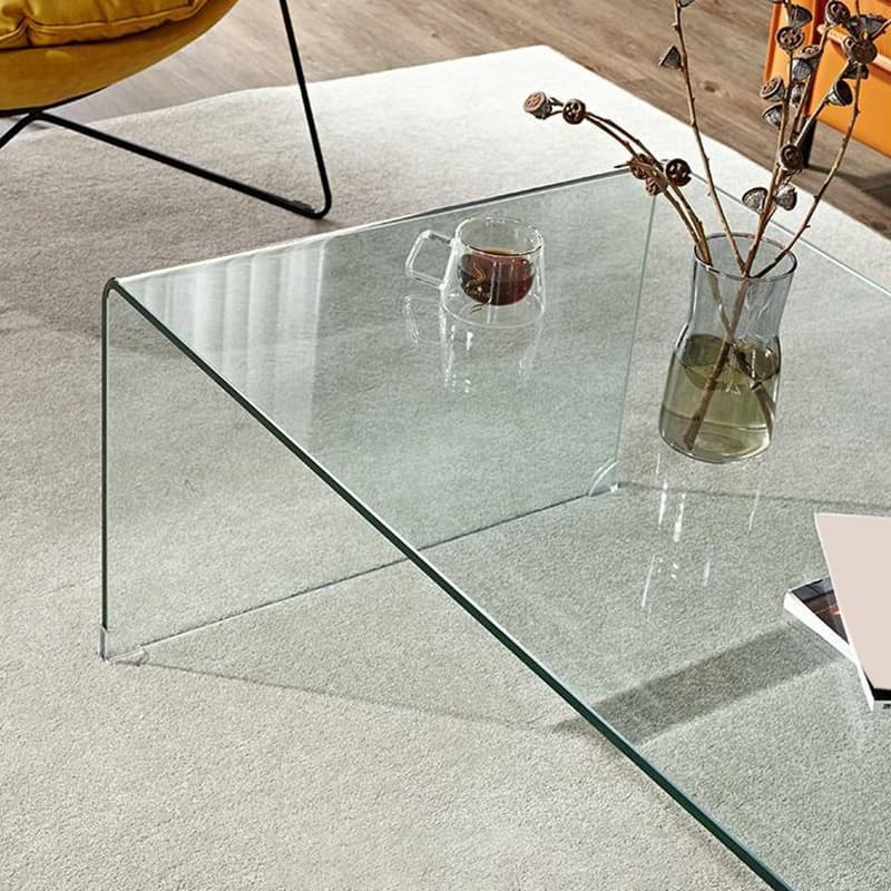 Modernism Oblong Cocktail Table in Glass with Sled Base for Living Room - image 12