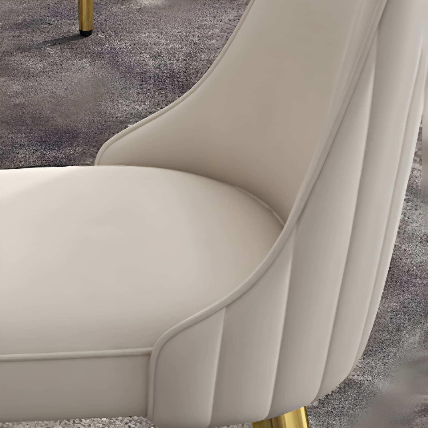 Glam Style Side Chair PU Leather Dining Chair for Living Room - image 18