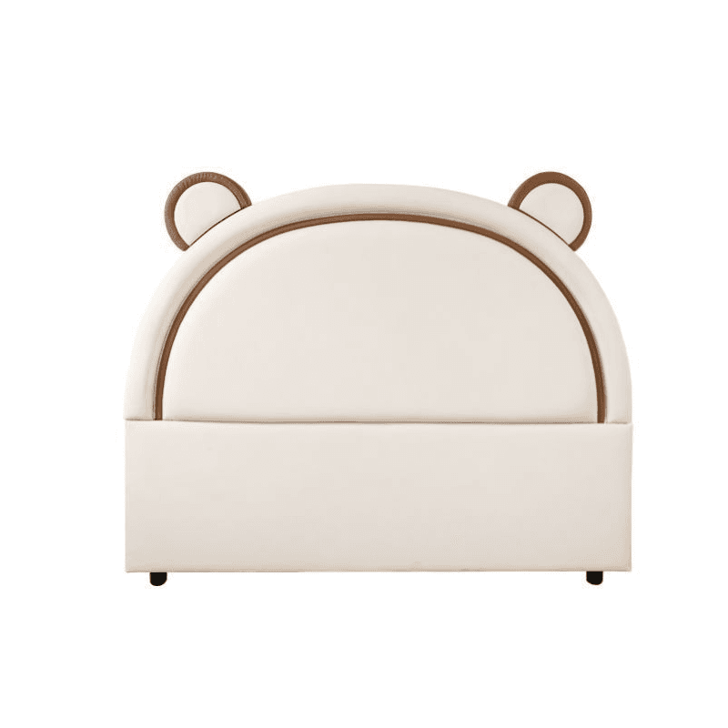 Modish Timber Panel Headboard with No Distressing, Arched Shape for Twin XL/King/Queen Bed, Featuring Sponge Upholstery and Standard Height - image 3