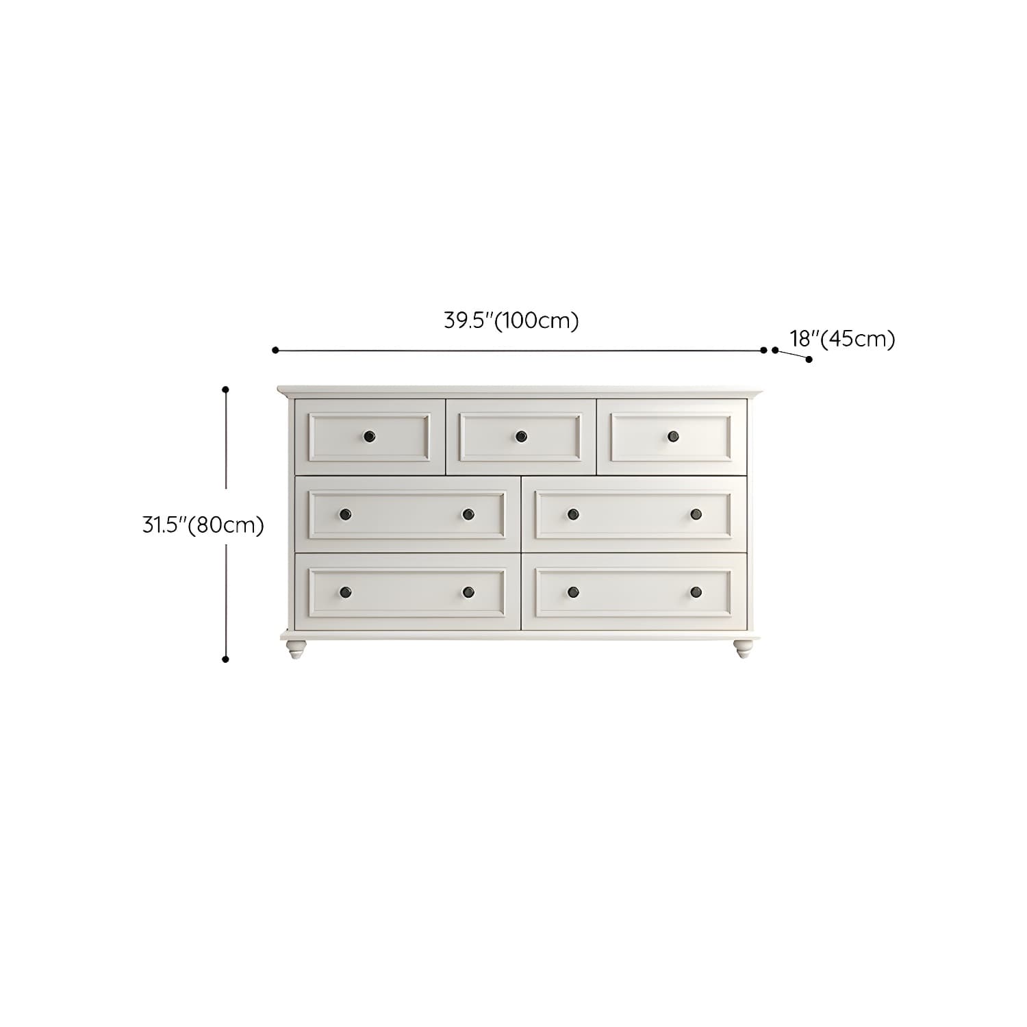 Solid Wood and Soft-Close Drawers Modern Chest with Wood Top - image 22