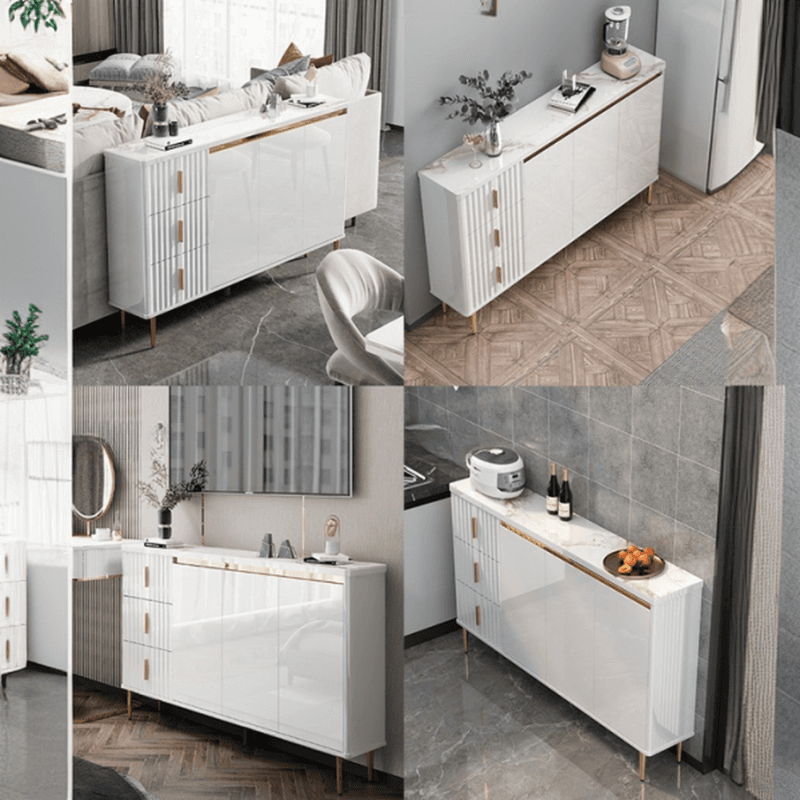 Luxurious Chalk Stone Standard Flooring Sideboard with 3 Doors & Variable Shelf - image 7