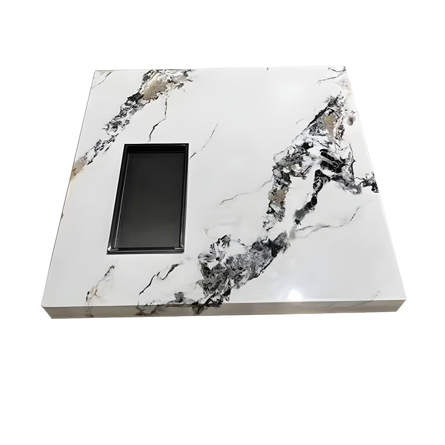 Block Coffee or End Table Contemporary Marble Square/Rectangle Prevent Scratches - image 8