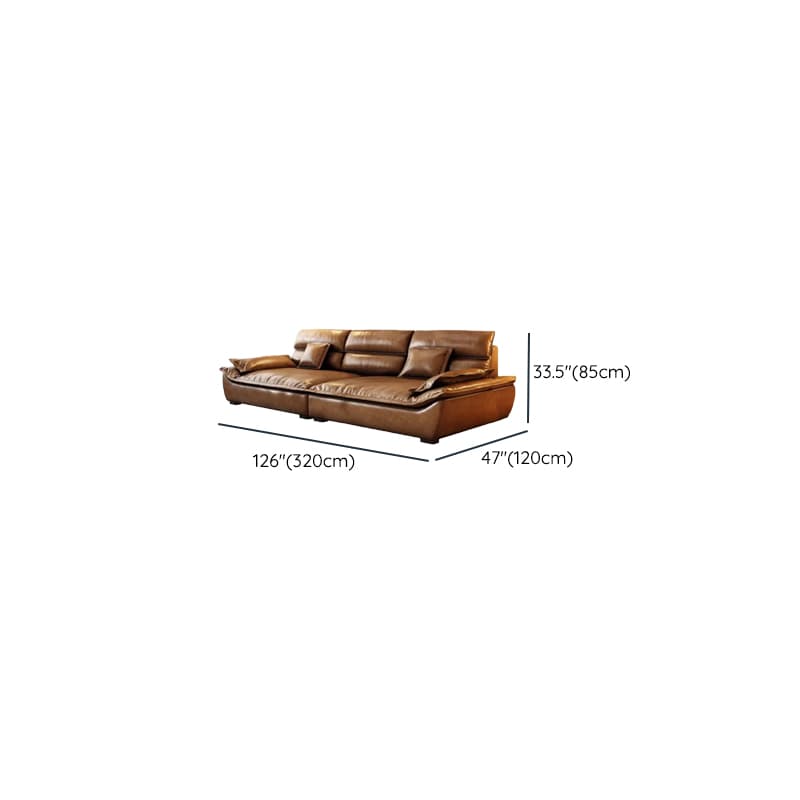 Drawing Room Standard Sofa in Mocha Pu Leather - image 13