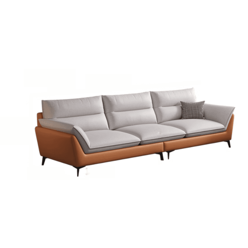 Tech ClothUpholstered Sofa Couch/Single Sofa in Chalk for Parlor with Flared Arm in a Modern Style - image 13
