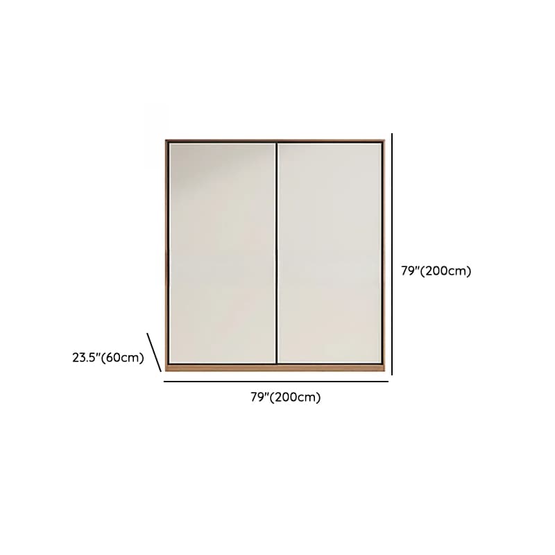 Chalk Minimalist Laminate Cabinet Armoire with Soft Close Drawer, Soft Close Door, Interior Shelves, and Clothing Rod - image 12