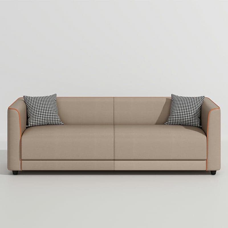 Dove Grey/Lime Green/Apricot Color Standard Sofa with Concealed Support for Parlor - image 4