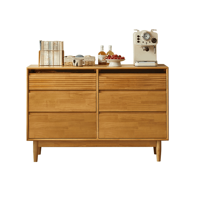 Minimalist Cube Double Dresser in Natural Wood - image 23