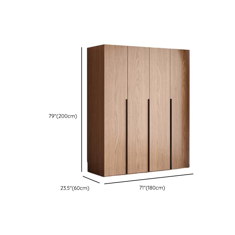 Cocoa Art Deco Self-supporting Cabinet Armoire with Soft Close Drawer, Interior Shelves, and Hanging Rod - image 10
