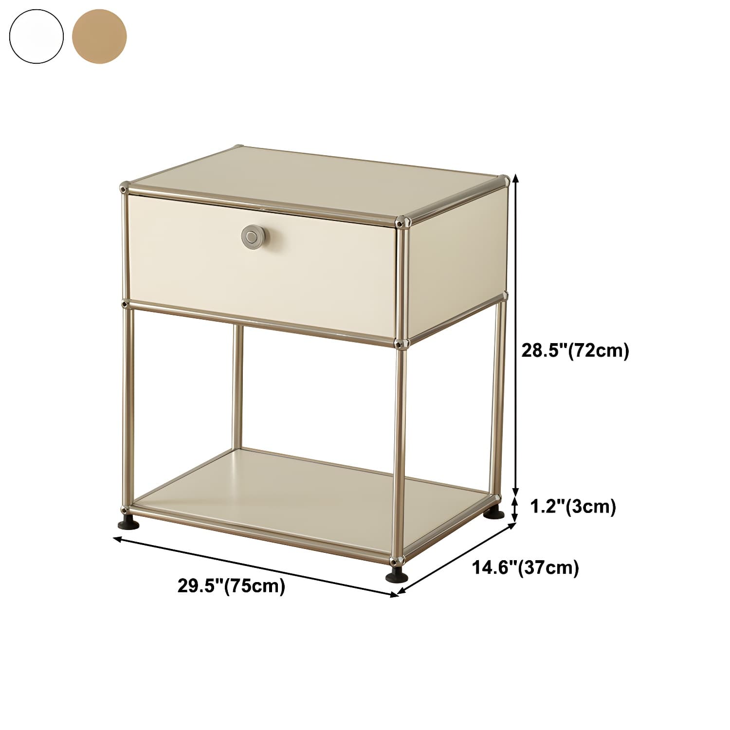 Modern Storage Sideboard Metal Sideboard with Drawer for Home - image 22