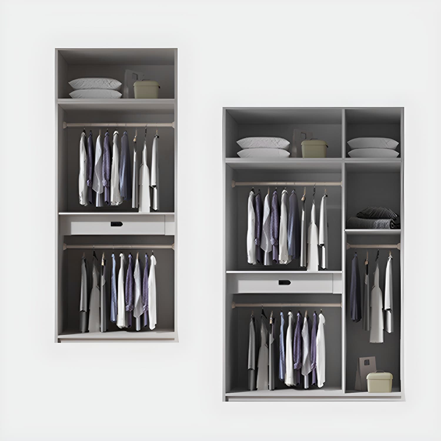 Bedroom Soft Close Doors Armoire Modern Style Wooden Wardrobe Cabinet - image 7