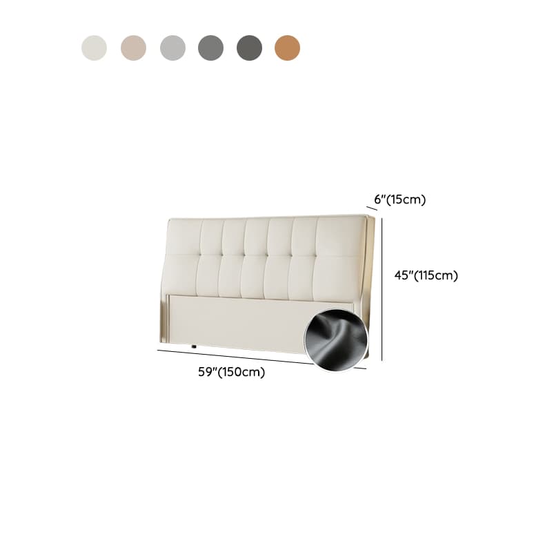 Simplistic Style Panel Headboard with No Distressing, Piled Tufted Rectangular Shape for Queen/Twin/Full Bed, Featuring Sponge Upholstery and Standard Height - image 11