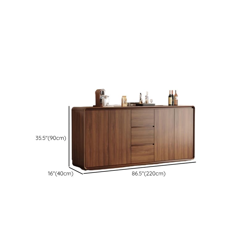 Narrow/Standard/Wide Auburn Sideboard with Lumber Adjustable Shelf, Locker, 3 Drawers and 4 Doors/2 Doors/Single Door - image 19