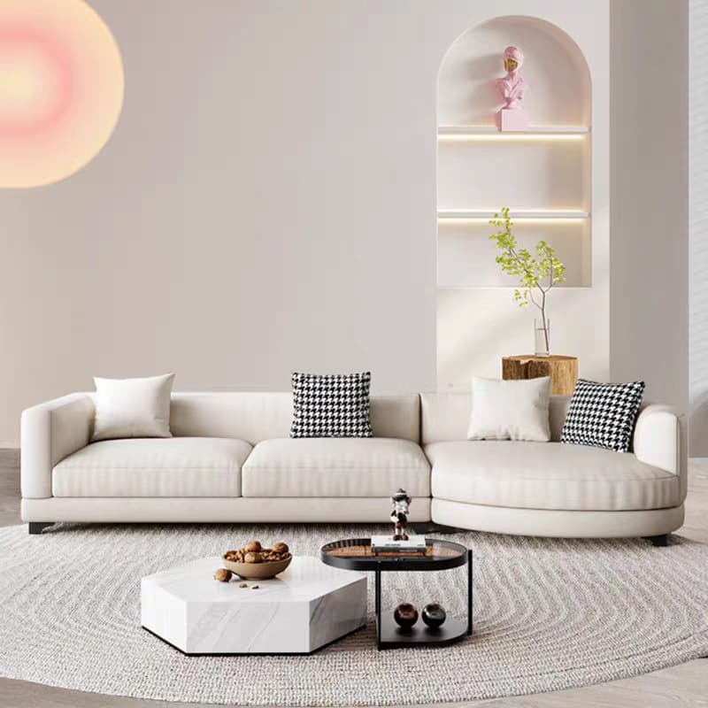 Living Space Use 4 Pc /5 Piece Set L-Shape Right Hand Facing Corner Sectional, 5-Seater /Seats 6 - image 4