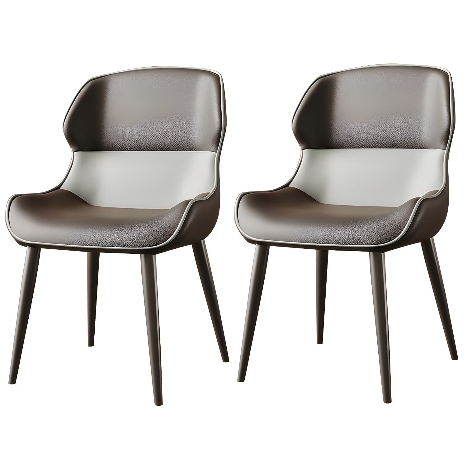 Brasserie Contemporary Faux Leather Dining Chair Parsons Chair in Matte Finish - image 13