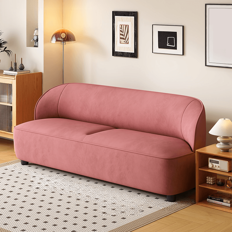 Modish Solid Color Scratch-durable Standard Sofa in Rose/Light Green/Tangerine Color for 2/4 Person/for 3 - image 4