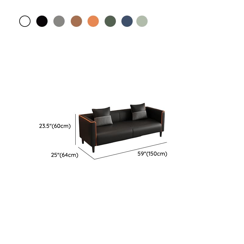 Trendy Water Resistant Standard Sofa/Loveseat with Pillow Back in Dark Gray/Dark Blue/Sage, Arm Included, 2 People/Seats 3/4-seater, 2 Pillows - image 18