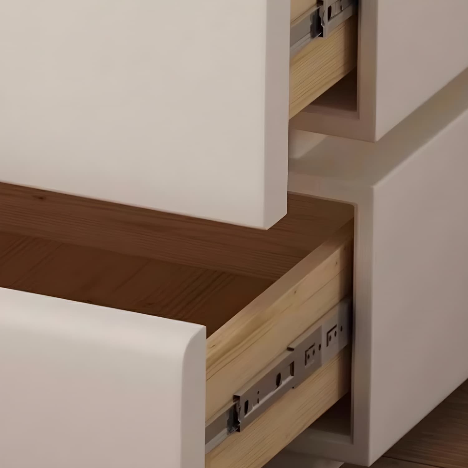 Modern Wood Nightstand with Drawer Storage, Small Size, Under 23 inches - image 12