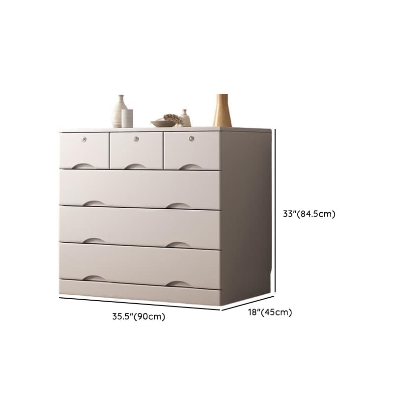 Light Gray Simple Cube Console Dresser for Parlor - image 14